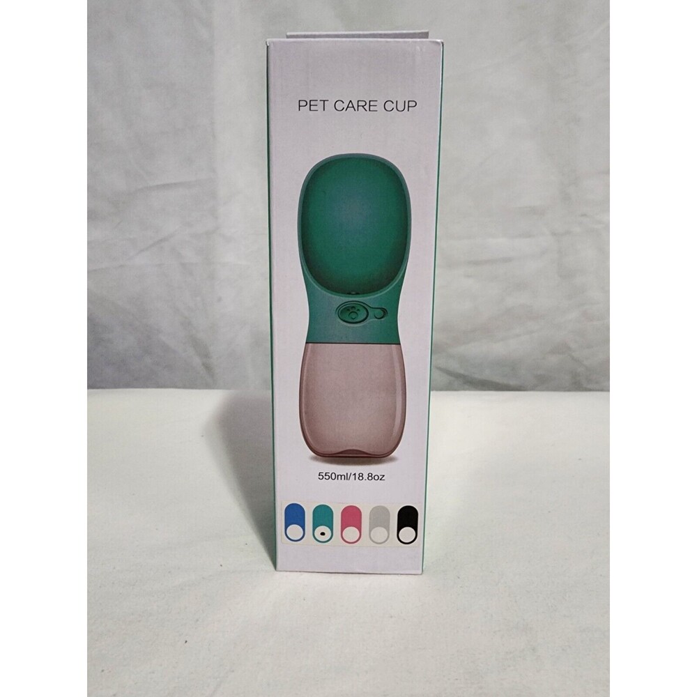 Pet Dog Portable Water Cup 18.8oz Green